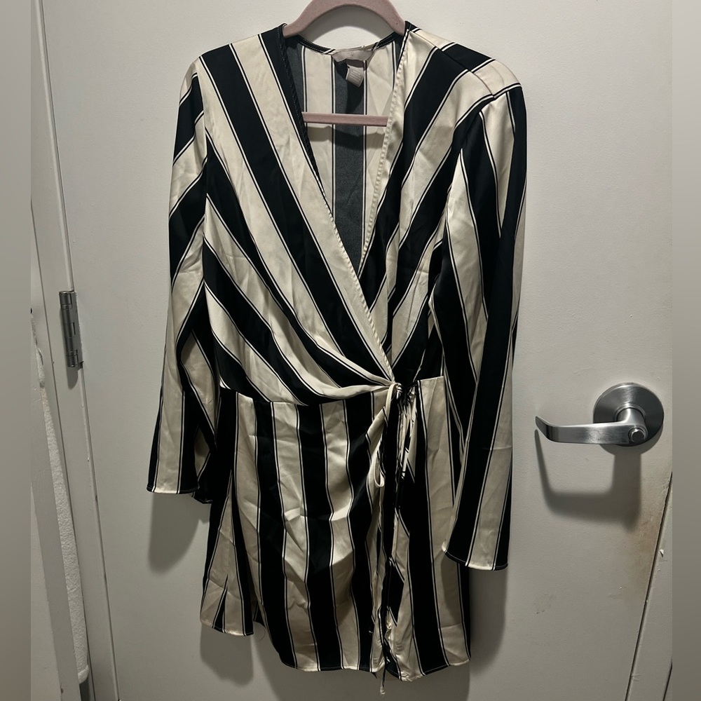 H&M Satin Wrap Dress